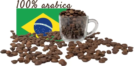 Káva zrnková Brasil Santos 250g