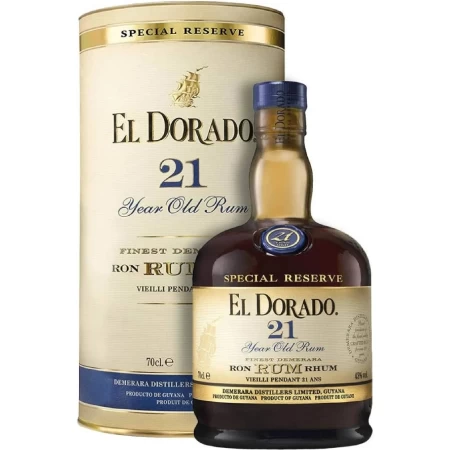 El Dorado 21Y 43% 0,7L - Tuba