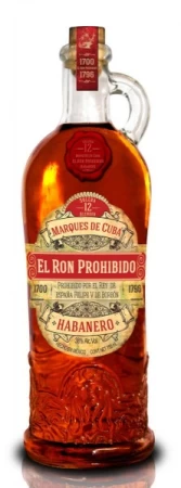 El Ron Prohibido Habanero 40% 0,7L