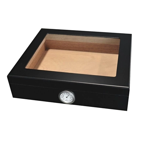 Humidor prosklený černý - 25D