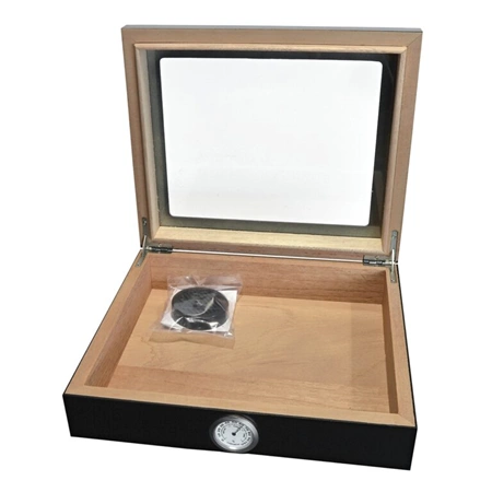 Humidor prosklený černý - 25D