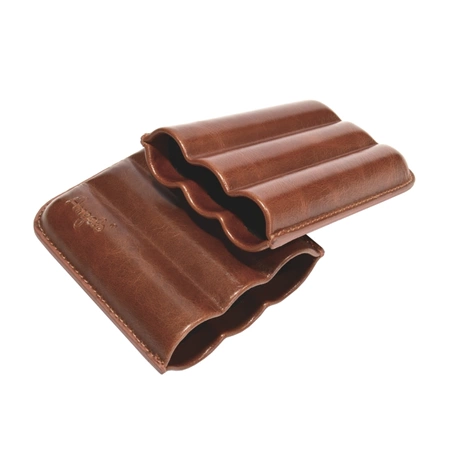 Pouzdro na 3 doutníky Etue - hnědé