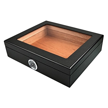 Humidor prosklený carbon - 25D