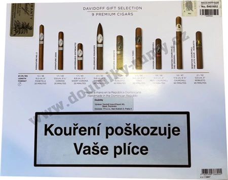 Davidoff Premium Selection - 9 ks