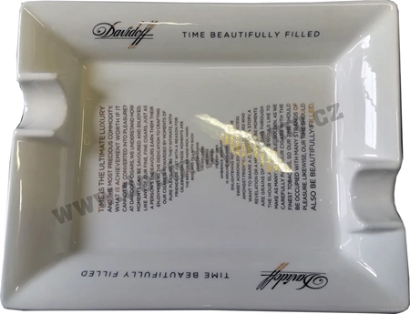 Doutníkový popelník Davidoff Ceramic White