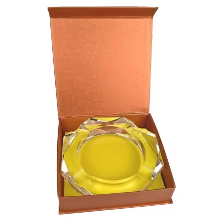 Doutníkový popelník křišťál Octagon 4D - čirý