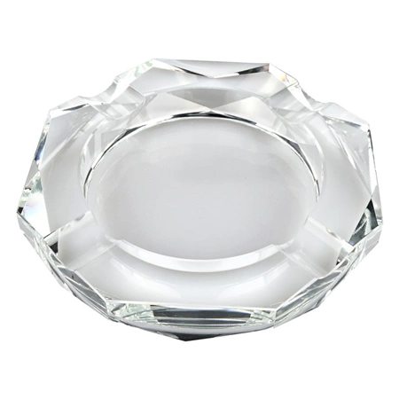 Doutníkový popelník křišťál Octagon 4D - čirý