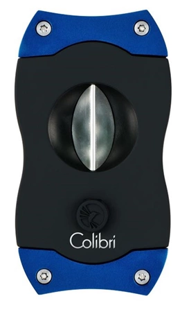 Ořezávač doutníků Colibri V-cut Černý/Modrý