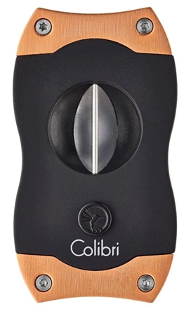 Ořezávač doutníků Colibri V-cut Černý/Rose Gold