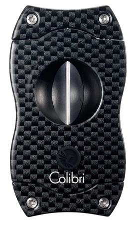Ořezávač doutníků Colibri V-cut Carbon - Černý