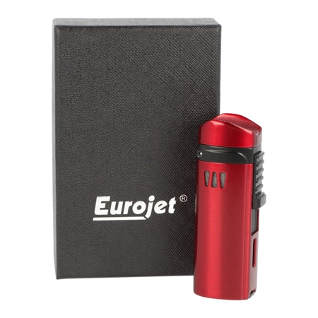 Doutníkový turbo zapalovač Eurojet Alborg - červený