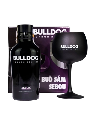 Bulldog Gin 40% 0,7L + sklenice