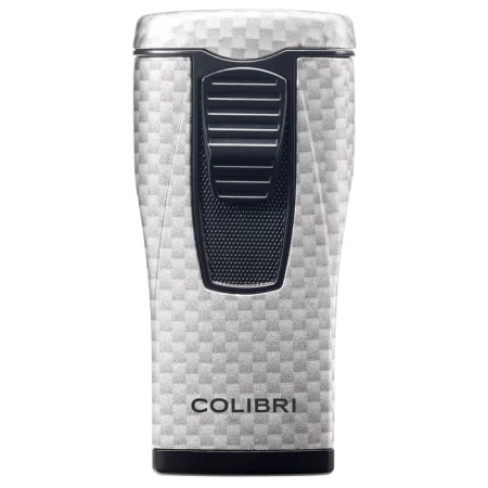 Doutníkový zapalovač Colibri Monaco Carbon Stříbrný