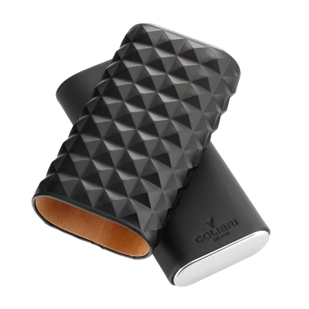 Pouzdro na 3 doutníky Colibri Quasar Triple - černé
