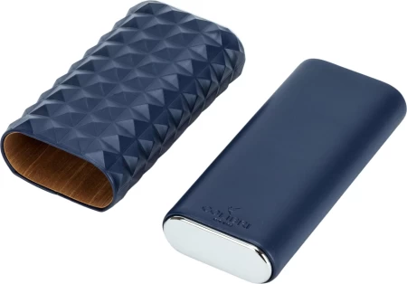 Pouzdro na 3 doutníky Colibri Quasar Triple - navy