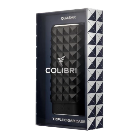 Pouzdro na 3 doutníky Colibri Quasar Triple - hnědé