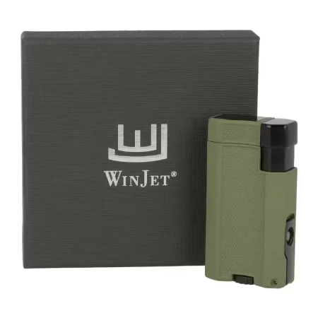 Doutníkový turbo zapalovač Winjet Army - dark green