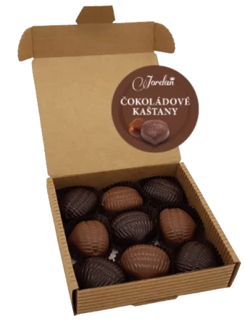 Bonboniéra - čokoládové kaštany 125g