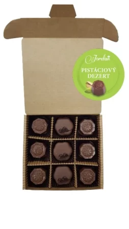 Bonboniéra - pistácie v mléčné čokoládě 95g