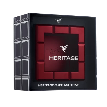 Doutníkový popelník Colibri Heritage Cube - černý