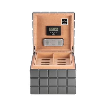 Humidor Colibri Heritage Cube - gunmetal
