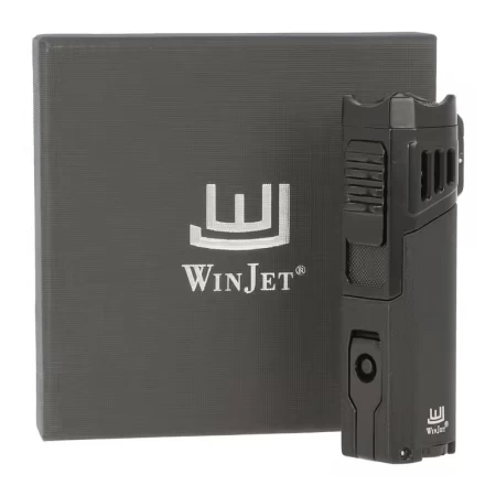 Doutníkový zapalovač Winjet Ungelt 4-jet - černý