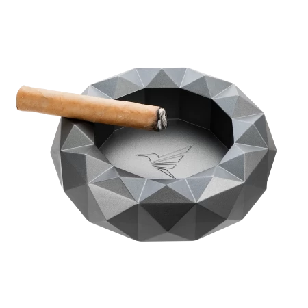 Doutníkový popelník Colibri Quasar Round - červený