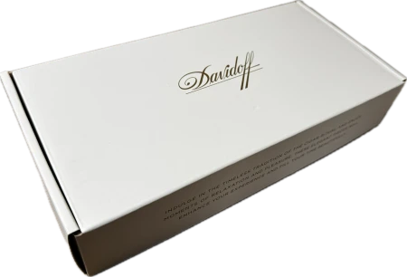 Popelník Davidoff se štětcem - bílý