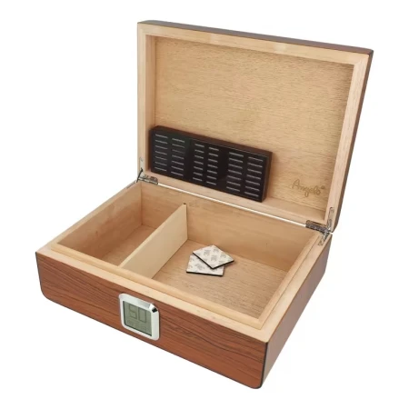 Humidor Angelo hnědý 25D - zaoblený