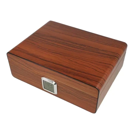 Humidor Angelo hnědý 25D - zaoblený