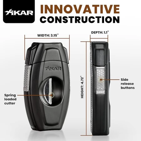 Ořezávač doutníků Xikar VX2 V-cut Black