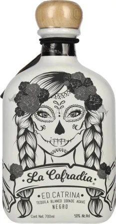 La Cofradia ED. CATRINA Tequila Blanco 100% de Agave NEGRO 50% 0,7 L