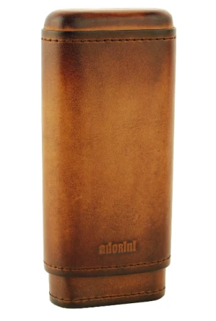 Pouzdro na doutníky Adorini - vintage hnědé