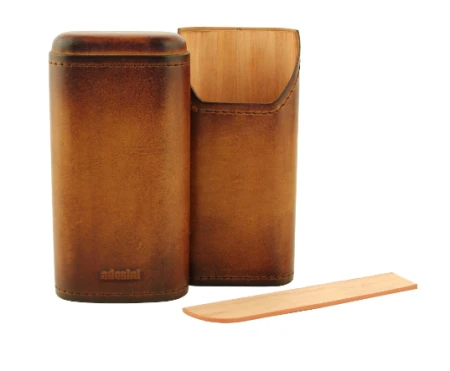 Pouzdro na doutníky Adorini - vintage hnědé