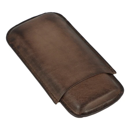 Pouzdro na 3 doutníky Angelo - hnědé