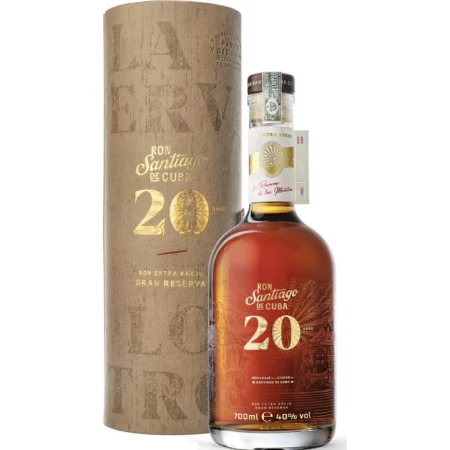 Santiago de Cuba Extra aňejo 20 aňos 40 % 0,7L
