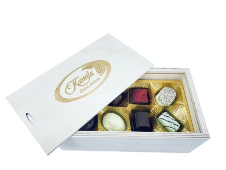 Čokomix v dřevěné krabičce 200g