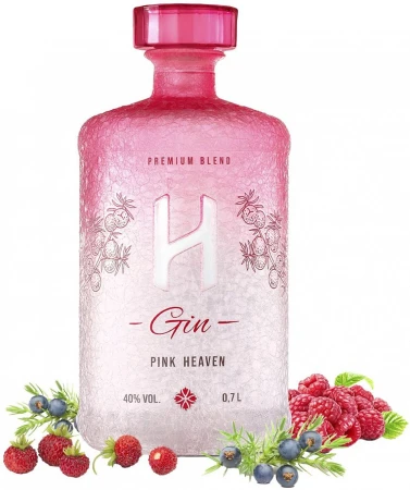 H „ Pink Heaven ” ochucený gin 40% 0,7L